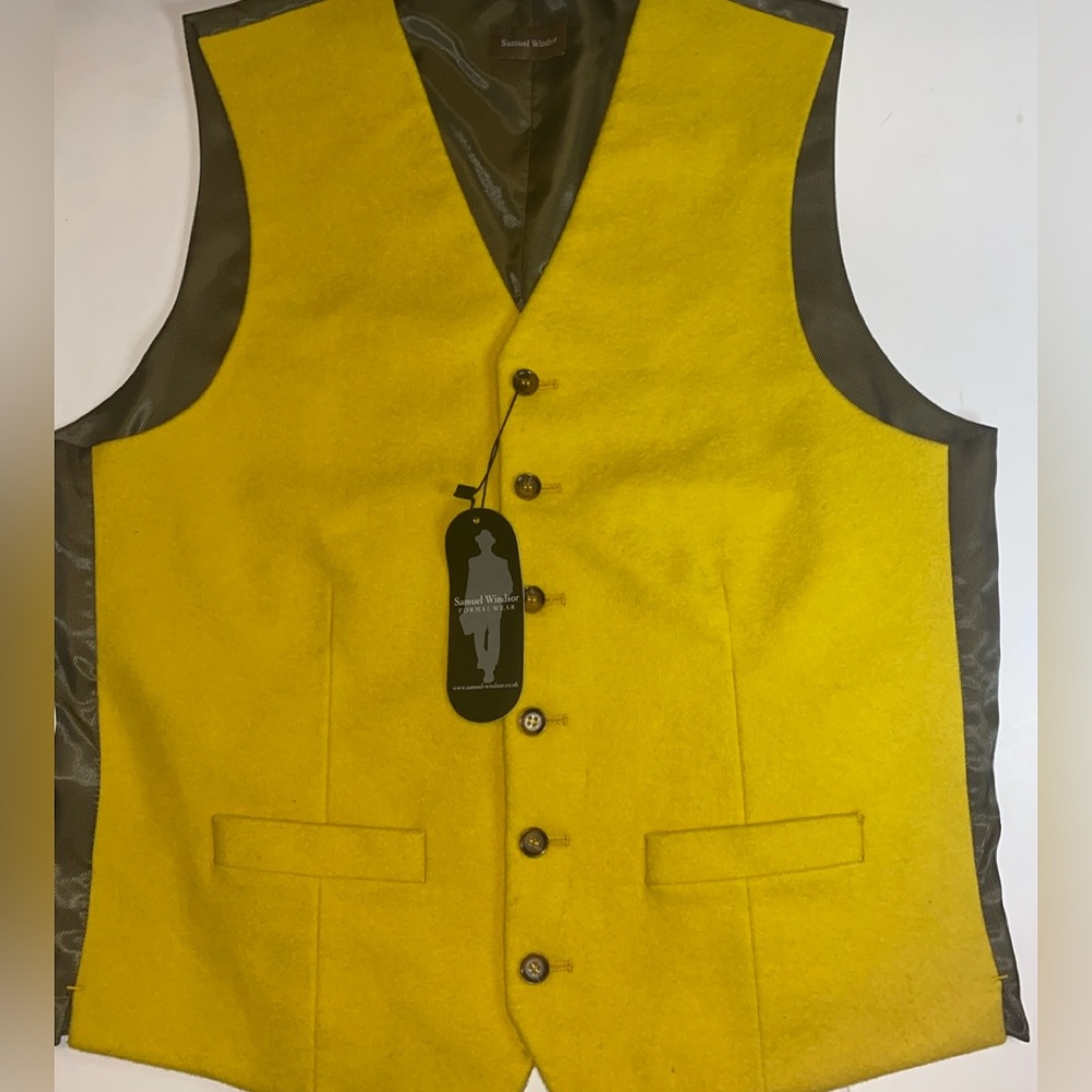 Samuel Windsor Formal Wear Vest (Mustard) Size 40
